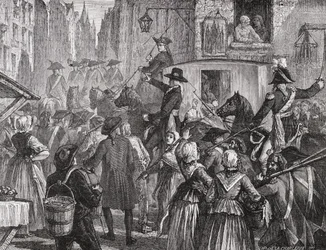 Die königliche Familie wird zum Tempel gebracht, 13. August 1792